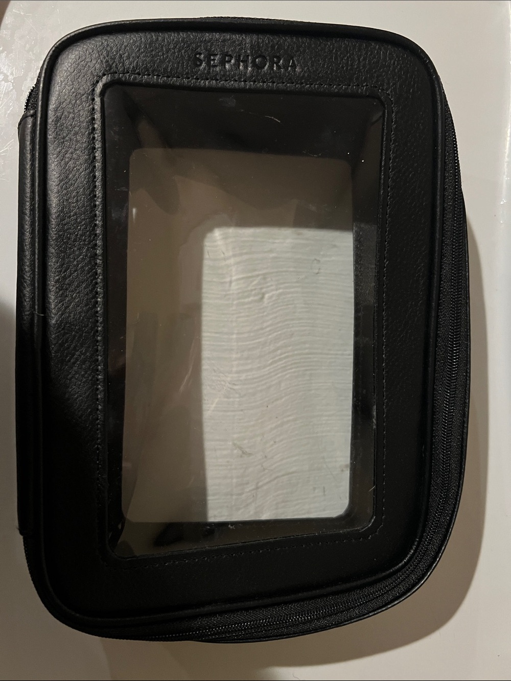 Sephora Black Makeup bag with Clear Window